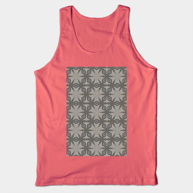 Monochrome Pattern Tank Top by Amanda1775